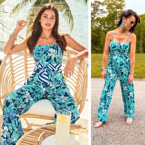 Lilly Pulitzer Nila Jumpsuit Take It Or Leaf It